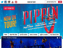 Tablet Screenshot of pippinthemusical.com